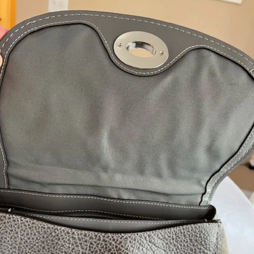 COACH | New York Faye Suede and Gray Leather Crossbody Shoulder Bag-EUC - Picture 7 of 16
